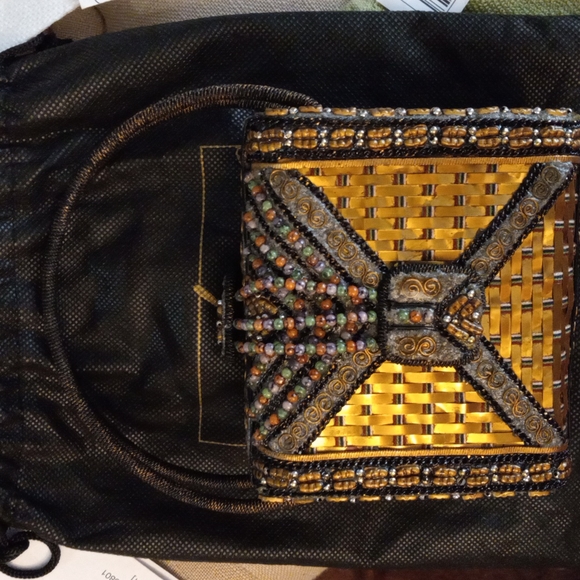 MARY FRANCES EVENING MID SMALL HANDLE  HANDBAG COLLECTIBLE Regency Core - Picture 12 of 14